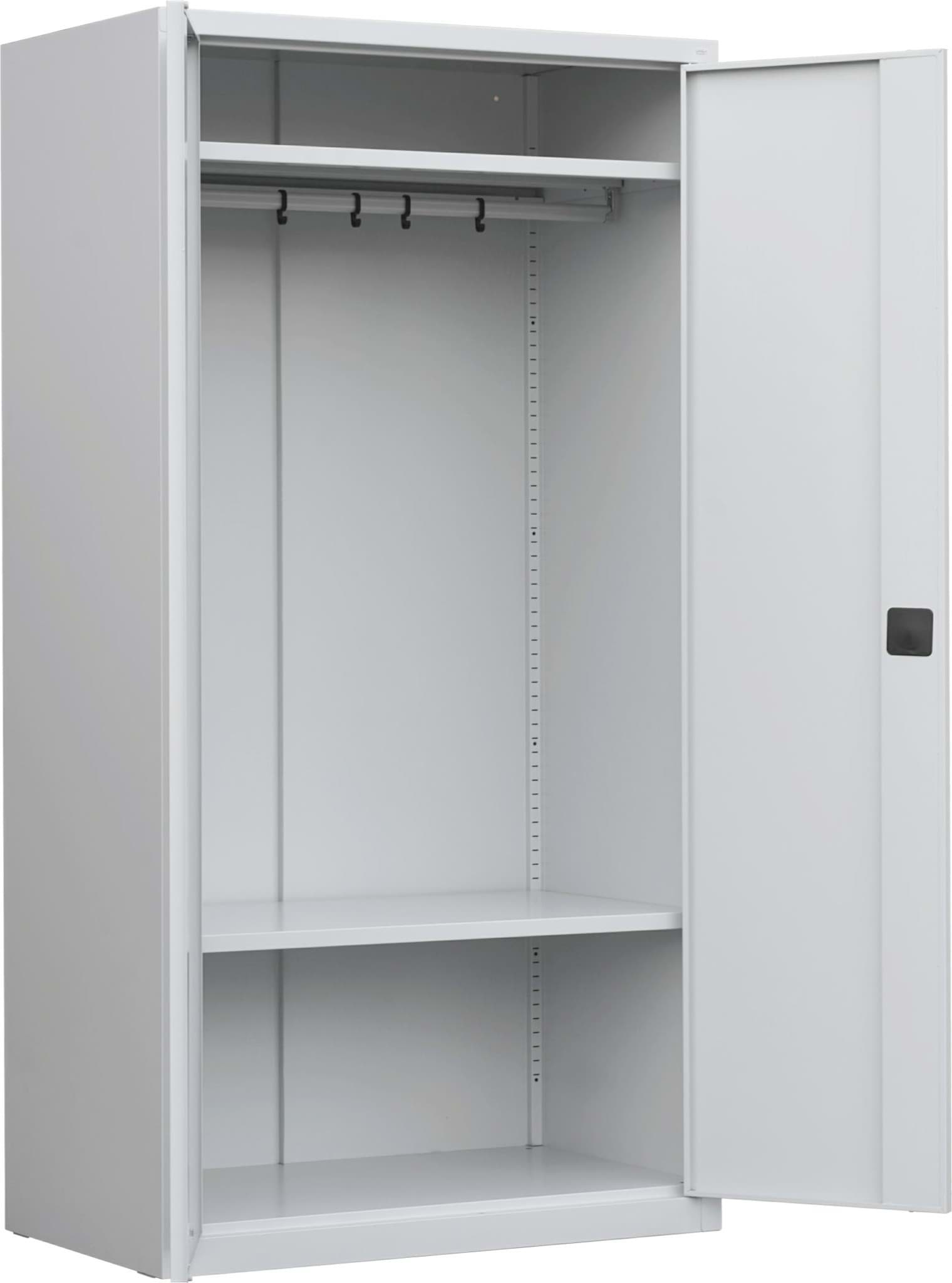 Mehrzweck-/Garderobenschrank 1990x1200x435 mm HxBxT, SBM 212 M lx