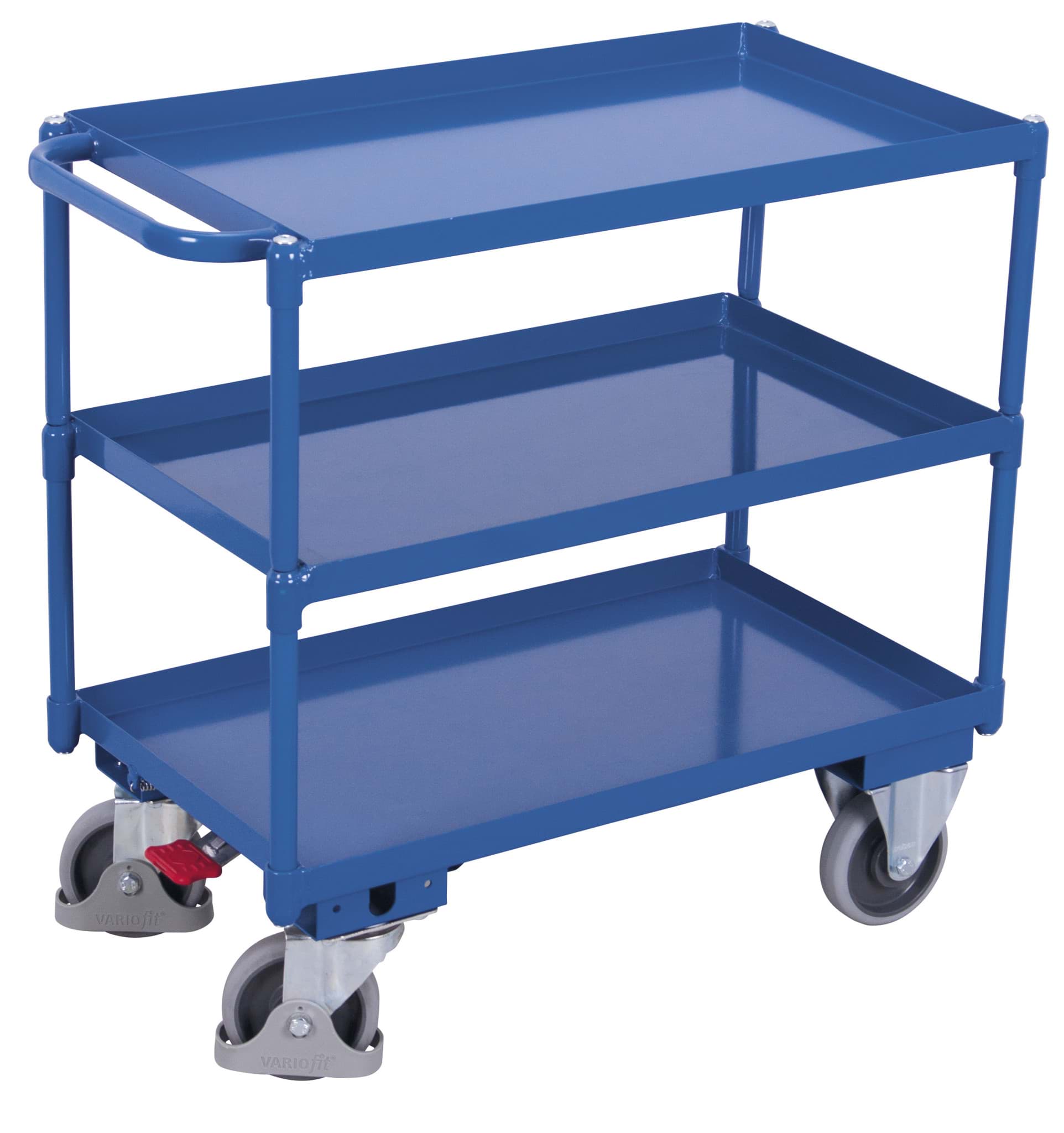 Tischwagen, 3 Wannenebenen, 985 x 500 x 910 mm BxTxH