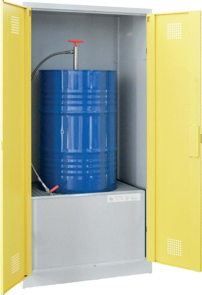 Gefahrenstoffschrank für 200 Liter Fässer UWS-1FASS 200 P