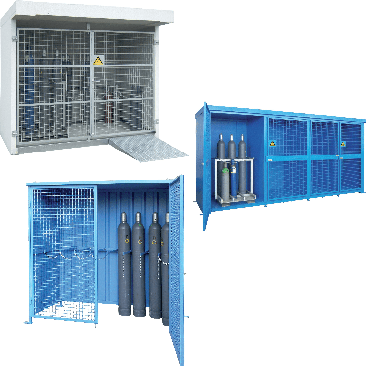 Gasflaschenschränke / -Container (Ausseneinsatz)