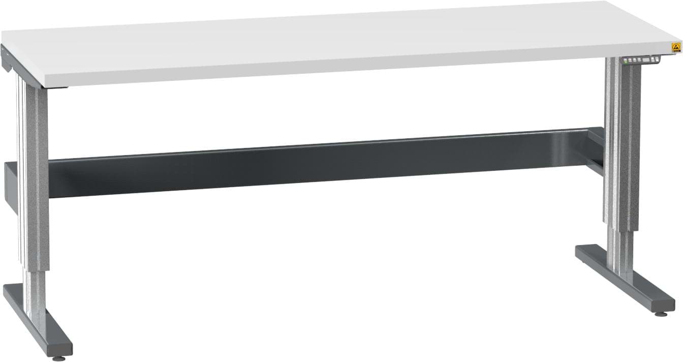ESD-Werkbank elektrisch höhenverstellbar 770-1170x1500x685 mm HxBxT