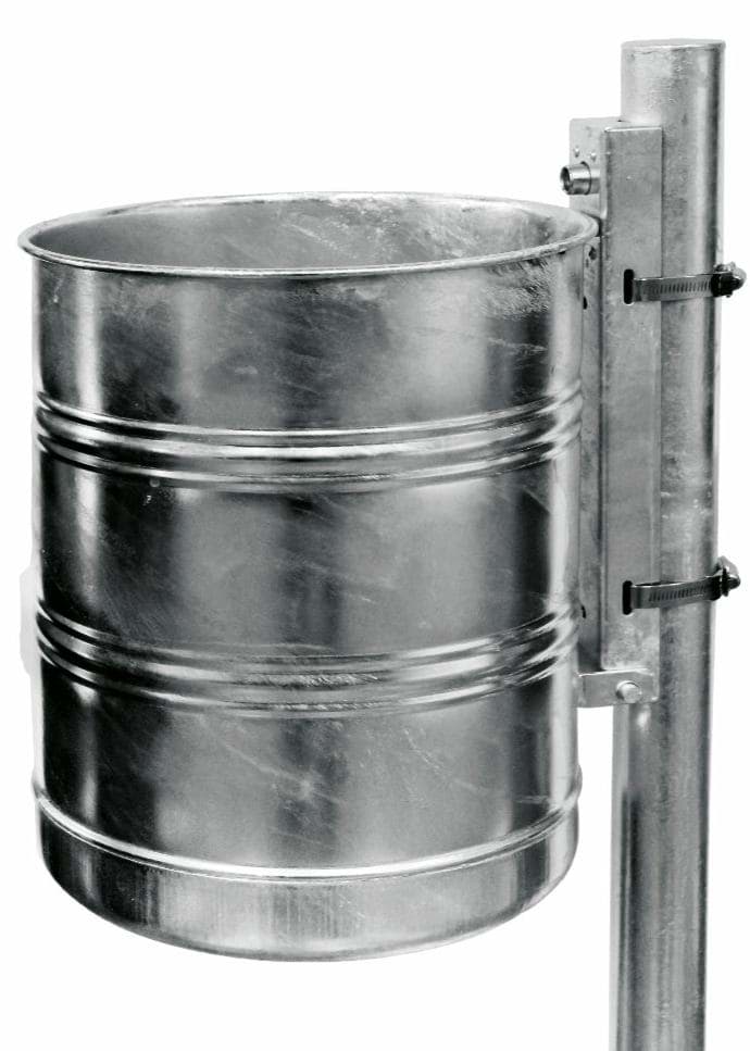 Abfallbehälter, 20L, Wand-/ Pfostenbefestigung