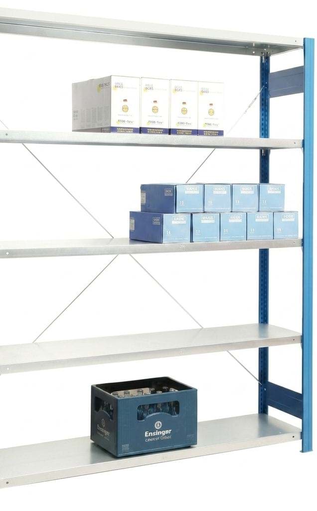 Anbauregal 2000x1285x500 mm HxBxT in diversen Farben