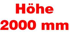 Höhe 2000 mm