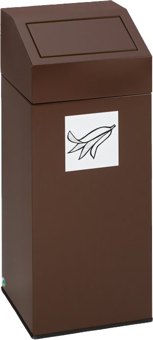 WS 76 L, Farbe RAL 8014 Braun für Biomüll, für 110 Liter Säcke