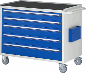 Montagewagen Modell XXL5.11, B 1145 x T 650 x H 975mm, Metall-Top 25 mm mit Anti-Rutsch-Matte 