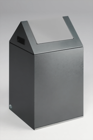 Wertstoffsammelgerät WSG 40 S Korpus Korpus antik-silber, Einwurfklappe Silber