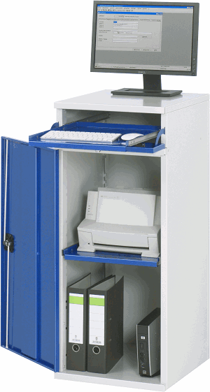 Computer-Schrank - Modell 60, B 450 x T 520 x H 1060 mm
