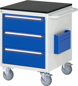 Montagewagen Modell L3.0, B 580 x T 650 x H 790 mm, Melamin-Top 19 mm