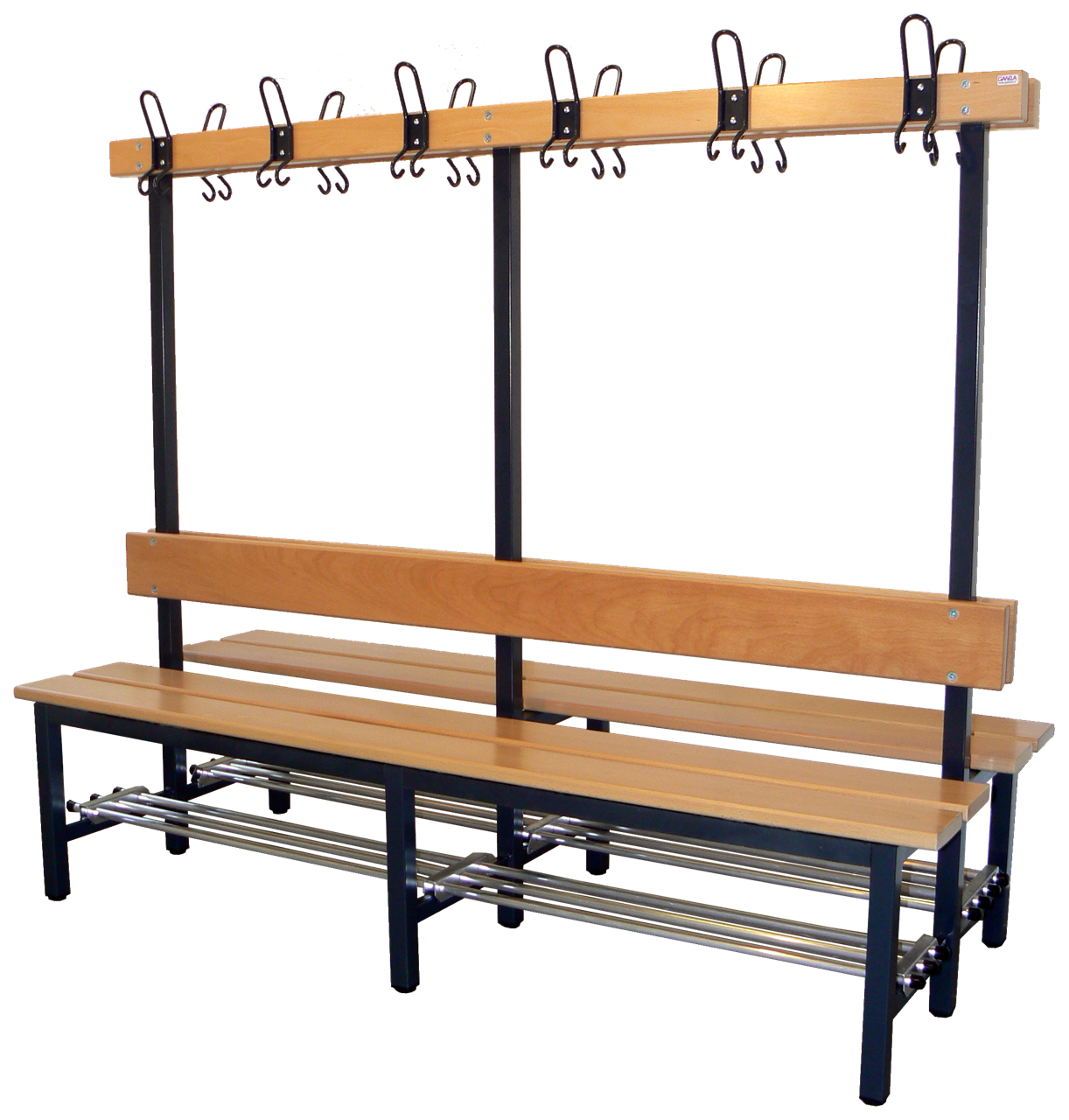 Doppelseitige Sitzbank Kinder, Länge 2000 mm, Tiefe 610 mm