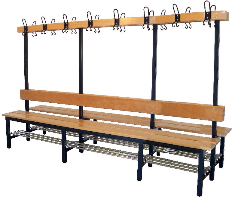 Doppelseitige Sitzbank Kinder, Länge 3000 mm, Tiefe 610 mm