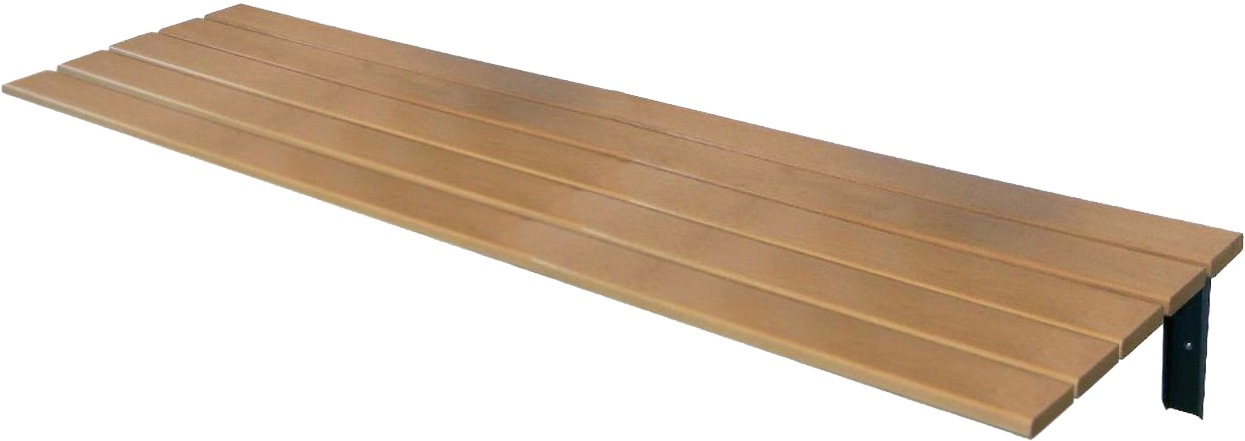 Wandsitzbank L= 2000 mm behindertengerecht, Tiefe 600 mm
