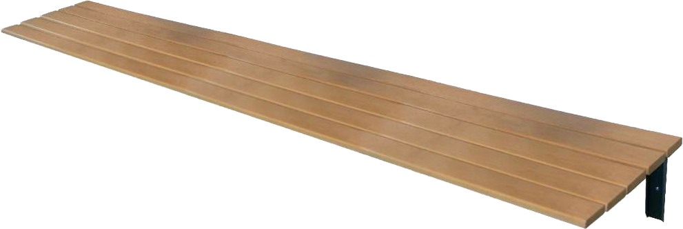 Wandsitzbank L= 3000 mm behindertengerecht, Tiefe 600 mm