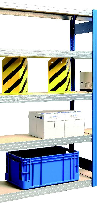 Anbauregal 2500x1285x400 mm HxBxT in diversen Farben