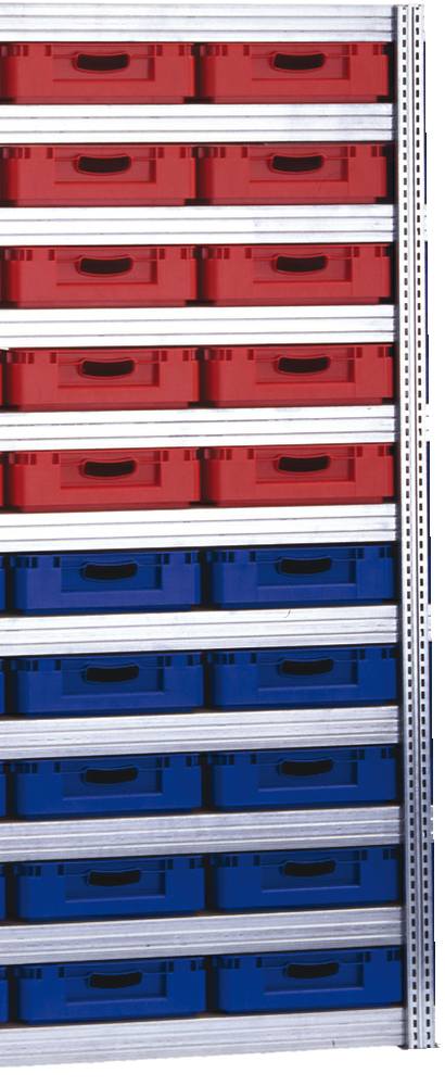 Eurokasten-Anbauregal 2075x875x600 mm HxBxT