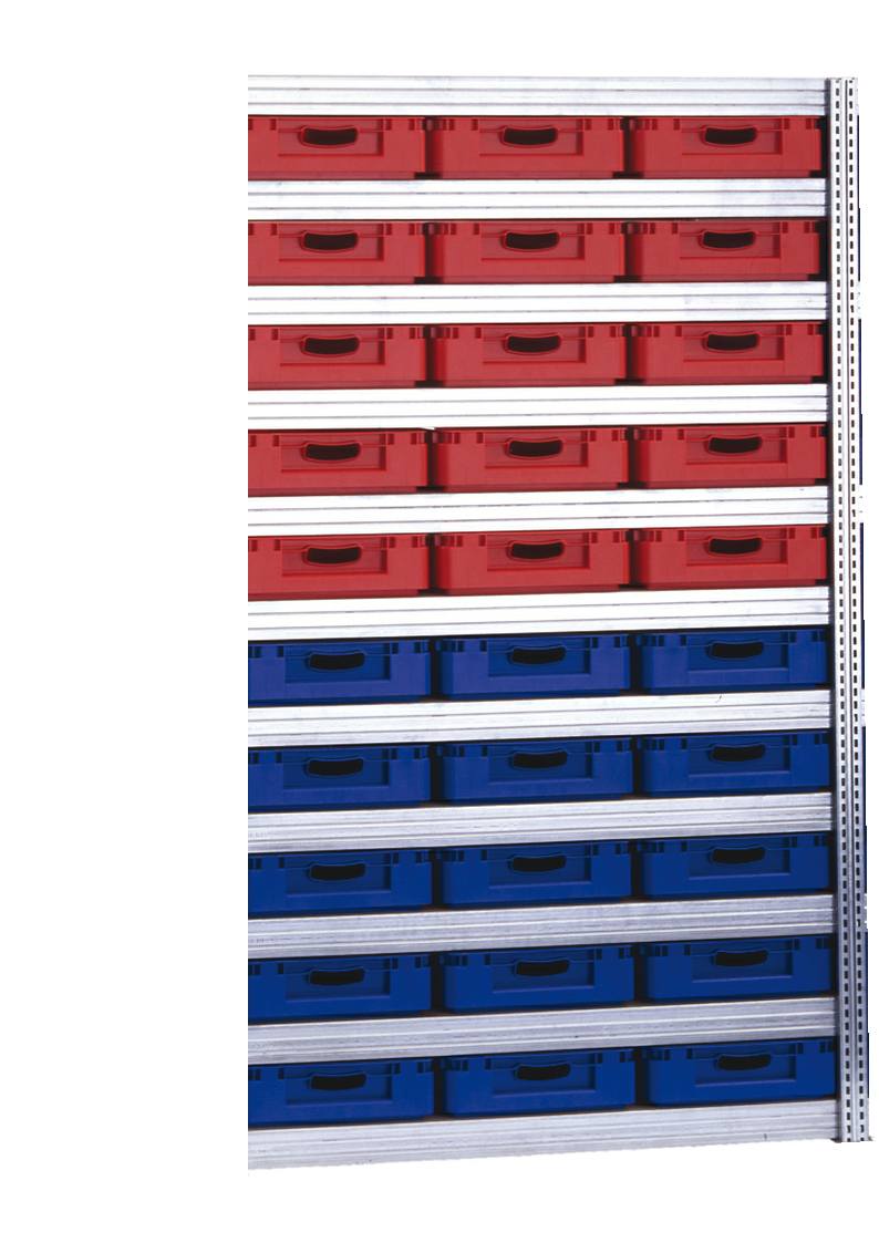 Eurokasten-Anbauregal 2075x1285x600 mm HxBxT