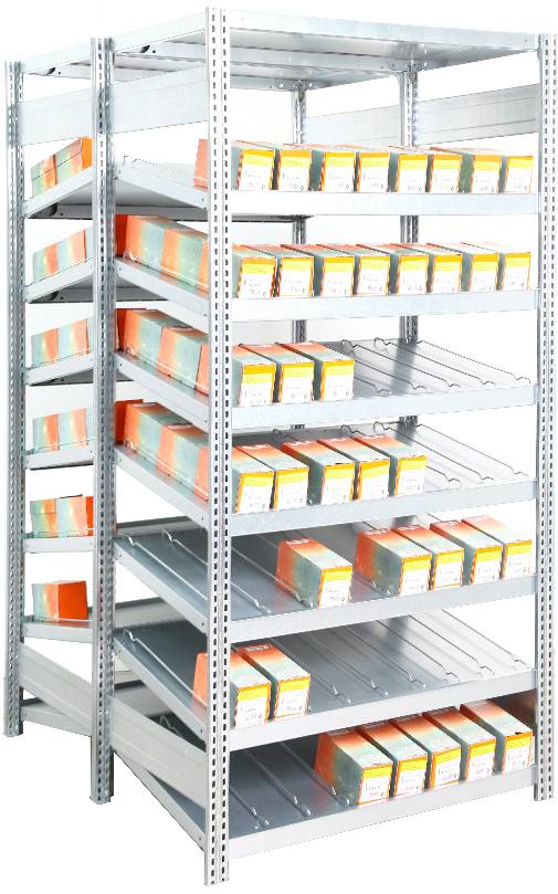 Kanban Doppelgrundregal 2000x1005x(2x800) mm HxBxT